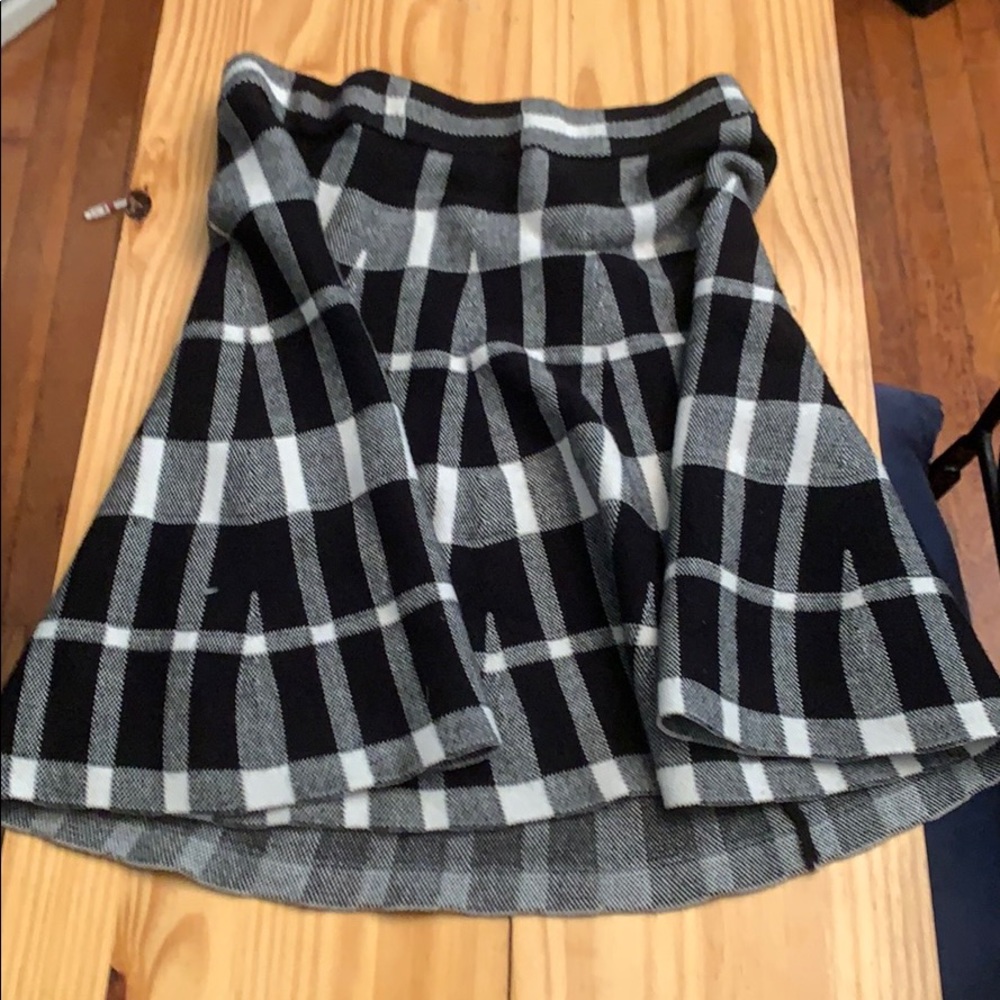 High waisted mini skirt